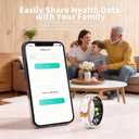 Smart Ring for Women & Men, Fitness Tracker with Heart Rate, SpO2, Blood Pressure & Sleep Monitoring, IP68 Waterproof, Long Battery Life, No Monthly Fees, for iPhone Android (9#&Floral)