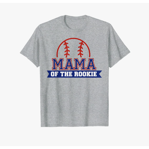 Mama of Rookie 1st Birthday Baseball Theme Matching Party T-Shirt L