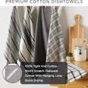 DII Basic Solid Dishtowel Collection Cotton Flat Woven, Small Set, 18x28, Natural, 6 Piece