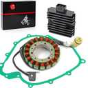 Stator & Regulator Rectifier Gasket Compatible with Yamaha Grizzly 660 YFM 660 Rhino 660 YXR660 2002-2008 5KM-81410-01-00 5BN-81960-00-00