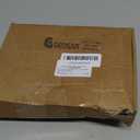 Geosar 24 Pieces Happy New Year Glitter Poinsettia Flowers Layered Artificial Flowers Wedding New Year Tree Ornaments 3/4/6 Inch(Blue)