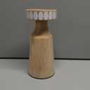 HD Designs 8 in Wood Small Candle Holder, 8 in