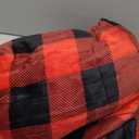 Homemate Electric Blanket Heated Throw - 50x60 Ultra Soft Cozy Flannel Heating Blanket with 10 Fast Heat Levels 8 Hours Auto Off Over-Heated Protection ETL Certification Keep Warm in Home Office (Red-black)