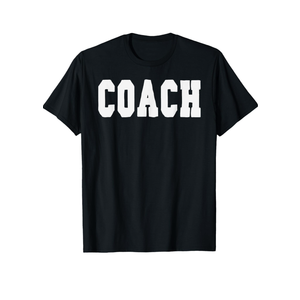 Coach Bold Lettering Halloween Costume Dress Up T-Shirt, S