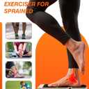 Ankle Balance Board, Solid Wood with Non-Slip Surface & "TOES" Design - Single Leg Stability Trainer for Ankle Support, Foot Strengthening, Balance Exercises