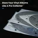 Vinyl Record Rice Paper Inner Sleeves: 12" Anti-Static LP Sleeves Album Record Acid-Free Clear Protective Sleeves, 100pcs