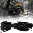 maXpeedingrods Wiring Harness Kit with 8PCS 3-PIN DT Plugs, Lightbar Wiring Kit fit for maXpeedingrods Crosshair Series RGB LED Offroad Light Bar, 10-14V 30A