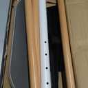 PUTORSEN Easel TV-Stand for 43-65-Inch Screens - Portable Swivel Tripod TV Stand with Wooden Tray, Height Adjustable TV Floor Stand, Max Load 77 lbs, Max VESA 400x400 mm, White