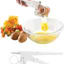 Egg Shell Opener-2025 New Egg Shell Opener for Raw and Hard Boiled Eggs, Stainless Steel Egg Cracker Tool for Cutting Eggs, Egg Separator Kitchen Gadgets for Cooking Bakery!