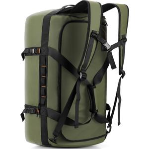 Hulongo 90L Large Waterproof Duffle Bag Backpack for Men, Mens Duffel Backpack Bags for Traveling, Heavy Duty (Green, 90L)