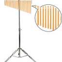 TNZMART 25 Tone 36 Tone Bar Chimes Single-row Wind Chimes with Adjustiable Height Tripod Stand Percussion Instrument Bell (25 note gold)