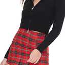 Forever 21 Women's Plaid Mini Skirt, L