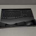 Wireless Keyboard and Mouse Combo,2.4G Full Size Wave Keys Ergonomic Keyboard with Wrist Rest for Natural Typing, 3 DPI Adjustable Ergonomic Silent Mouse for Computer/Laptop/Windows/Mac (Gray)