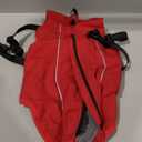 Dog Winter Coat Reflective Water-Resistant Jacket, Fleece Lined Windproof Puppy Coat with Back Zipper & D-Ring, Cold Weather Dog Coats for Small Medium Dogs (XXL, Red)