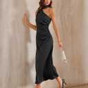 RIHOAS Women's Formal Dress, Elegant Wedding Guest Bridesmaid Cocktail Gown for Spring Summer Garden Party Evening Fiesta (Black)