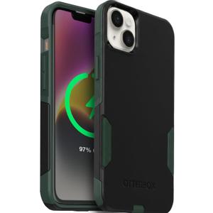OtterBox iPhone 14 & iPhone 13 Commuter Series Case - Commuter Series Case -Thin, Dual-Layer, Pocket-Friendly, Port Cover - Black/Green