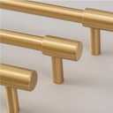 6 x Gold Metal Furniture Legs Set, Replacement Support Legs with Mounting Hardware for Sofa, Cabinet, Table and DIY Furniture