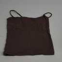 SUUKSESS Women's Basic Scoop Neck Tank Tops Cami Tank Summer Sleeveless Tops for Girls Ladies Brown S