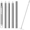 JOYMOOP Replacing Mop Handle,Replacing Flat Mop,Stainless Steel Mop Handle Rods