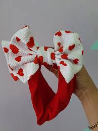 Bows Baby Girl Red 3 Pcs
