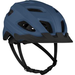 Retrospec Lennon Adult Bike Helmet with LED Safety Light Adjustable Dial & Removable Visor - Adjustable Bicycle Cycling Helmet for Men & Women (Matte Navy)