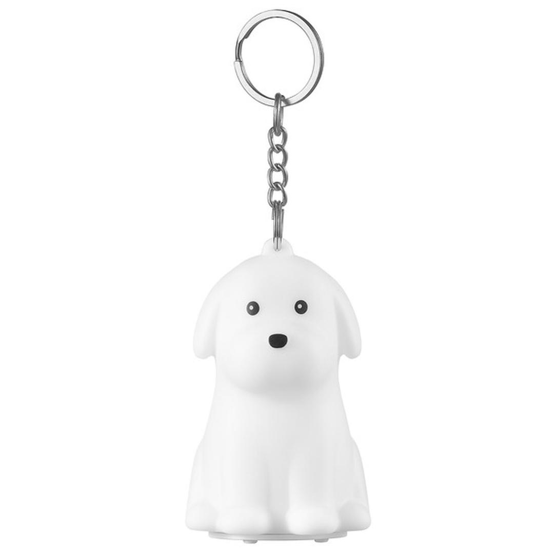 Globe Squish Dog Light Up Keychain