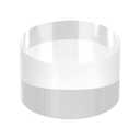 MECCANIXITY Clear Acrylic Solid Cylinder Round Display Riser, 2 inches (Height) x 6inches (Diameter), for Showing Your Collectibles, Cosmetics