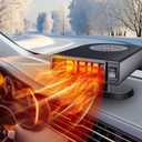 Car Heater 12V, 2 in 1 Portable Car Heater Fast Heating Quickly Defrost Defogger Demister Heat Cooling Fan Auto Dryer Windshield Defroster Plug in Cigarette Lighter (N704)