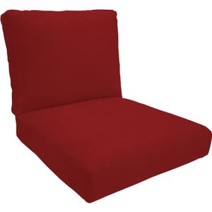 Eddie Bauer Cushion, 24" X 26" X 5", Canvas Jockey Red Set of 4