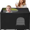 Breathable Pack n Play Blackout Cover, Portable Stretchy Netting Cover for Indoor Outdoor Travel Playard