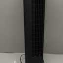 Amazon Basics 28" 60-Degree Oscillating Tower Fan for Bedroom, Living Room, Office, With 3 Speeds, Intuitive Mechanical Control, Black, 35W, 27.8"H x 9.4"D x 9.4"W