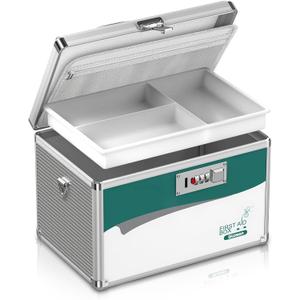 Glosen Medicine Lock Box with Combination Lock,Medication Lock box Medium 12 x 7.68 x 7.87 Inch Safe Lock Box,Medical Box Organizer