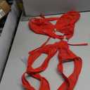 Avidlove Women Deep V Lingerie Mini One Piece Lace Bodysuit Red (XL, Red)