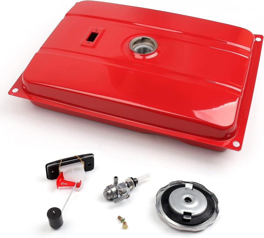 Areyourshop 7 Gallon Universal Secondary Fuel Tank Generator Petcock Filter Gauge Cap for Honda EC2500 EB5000X EB5000 EC6500, for Champion 41135 for Powerland 10000 for Predator 7000 8750 420cc