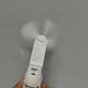 JISULIFE Handheld Fan with 4500 mAh Powerbank Max 37 Hours Runtime, Pocket Portable Battery Operated or USB Powered Folding Personal Fan, 3 Speeds, Gifts for Women Men Kids Gift for Festival-White