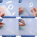 Table Number 1-15 for Wedding Reception Arch Acrylic Wedding Restaurant Table Number with Flower Trough 5" x 7" Mirrored Rustic Centerpiece for Bridal Shower Party Catering Banquet(Clear)