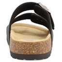 MIA Women's Ninah Double Strap Footbed Sandals, Black, Size 10
