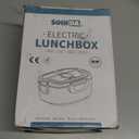 SOHIDA Electric Lunch Box Food Heater, 80W Portable Warmer for Car Truck Work with 304 Stainless Steel Container, 12V/24V/110V Green Heated Lunch Box Suitable for Ideal Driver/Work/Gift