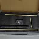 Free Standing Toilet Paper Roll Holder with Storage Reserve, Brushed Gold Toilet Paper Holder Stand with Shelf, Bathroom Tissue Dispenser Floor Stand, SUS304 Stainless Steel, SHUNLI