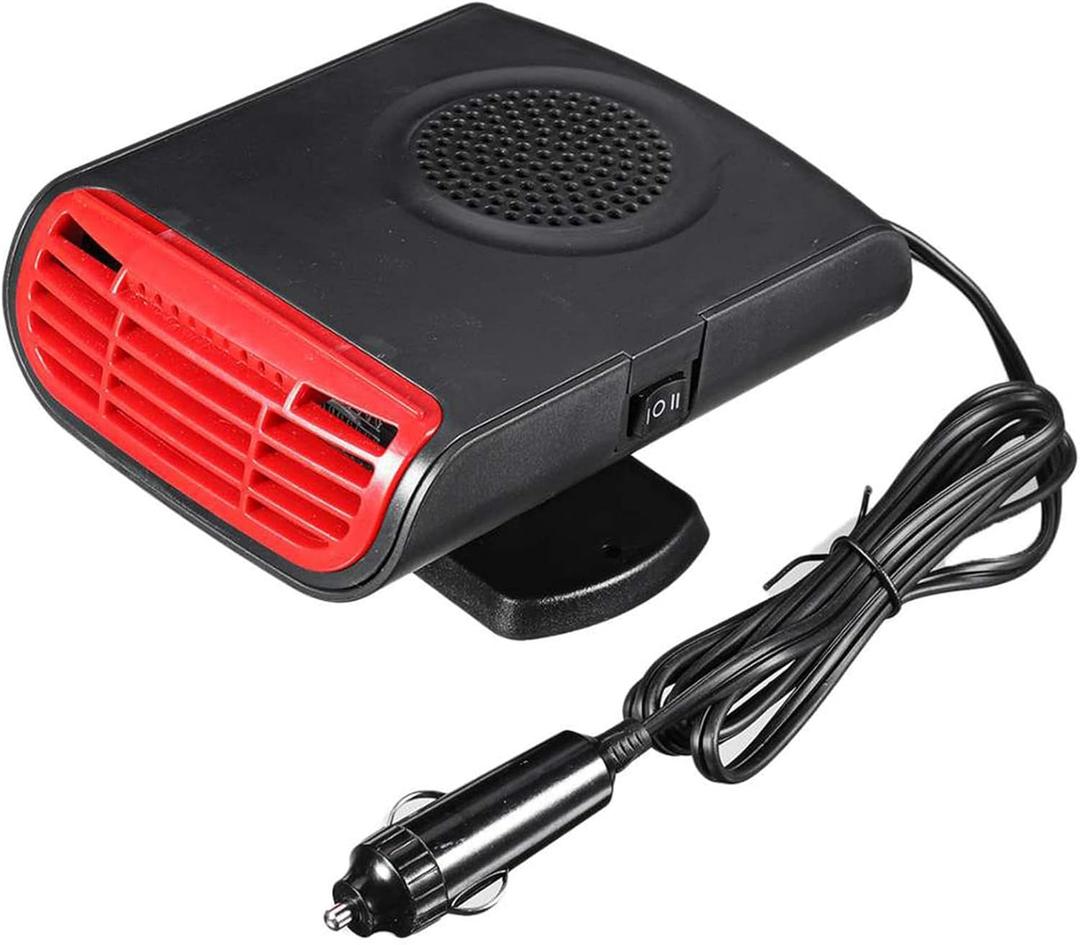 2 in 1 Car Auto Heater 12V 150W Electric Heating Cooling Fan, 360 Rotation Electric Car Purifier Portable Windshield Defogging Demister Defroster for Car Home