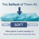 3 Inch Memory Foam Mattress Topper Queen Size - Super Soft Gel Infused Bed Topper - Plush Ventilated Mattress Pad for Pressure Relief & Pain-Free Sleep - CertiPUR-US & Oeko-TEX Certified Foam
