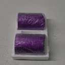 Retisee 2 Pcs Purple Glitter Flameless Candles, 3.5'' x 5'' Realistic Artificial Metallic Flame LED Candles Battery Operated Candle with Remote for Halloween, Christmas, Wedding, Birthday