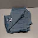 NICETOWN Modern Greyish Blue Blackout Curtains Noise Reducing, Thermal Insulated and Privacy Room Darkening Drape Panels for Boy's Guest Room Door Small Short Window (2 Panels, W42 x L63 -Inch)