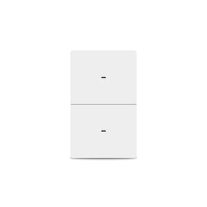 2 x Smart Light Switch Need Neutral Wire,FCC Certified,2.4GHz WiFi Push Button Switch Compatible with Alexa,APP Control Compatible with Tuya/Smart Life,White 2 Gang