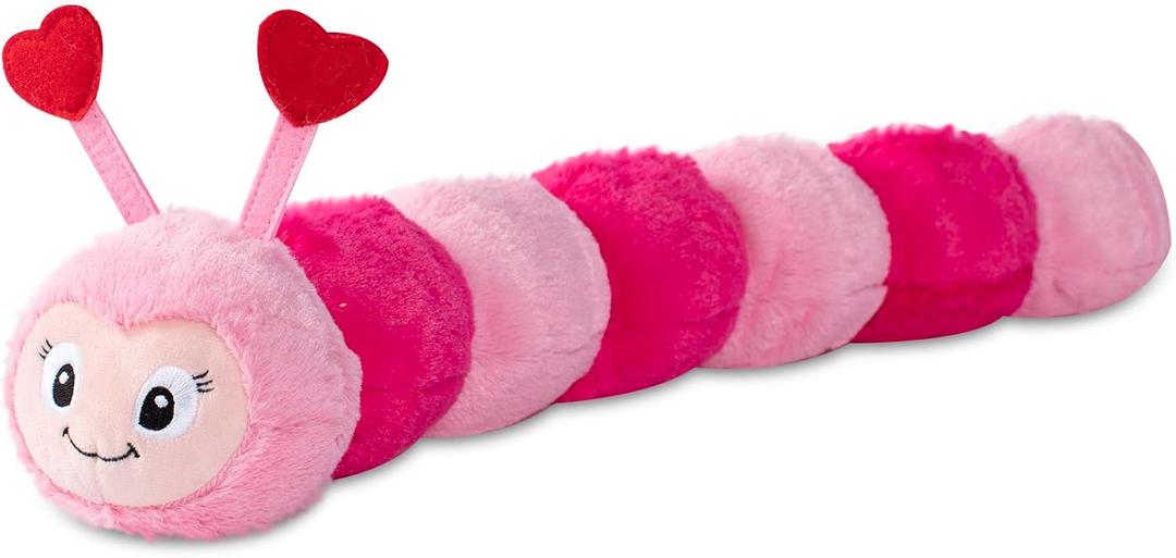 Fringe Studio Large Plush Dog Toy, Love Bug, 7.5" x 24" Long, Pet Shop Collection (289824)