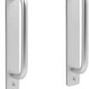 2 Pack Rustic Barn Door Handles, 7 inch Aluminum Alloy Modern Handles for Sliding Door & Cabinets, Silver