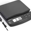 Amazon Basics Digital Postal Scale, AC Adapter, 65 lb Capacity, 0.1 oz Readability, Black