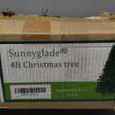 Sunnyglade 4 FT Premium Artificial Christmas Tree 400 Tips Easy to Assemble with Christmas Tree Stand (4ft) (Green)