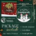 6 x Our First Christmas as Grandparents 2025 - Baby Pregnancy Announcement Ornament for New Grandparents - First Time Grandma Grandpa Gifts 2025 - Grandma Grandpa Acrylic Ornament Keepsake