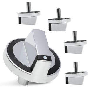 Upgraded W10284885 Control Knob 5 Pack Compatible with Whirlpool W10284885,WPW10284885,1874811,AP6018699,PS11752001,EAP11752001,PD00005137 (Pack of 4)